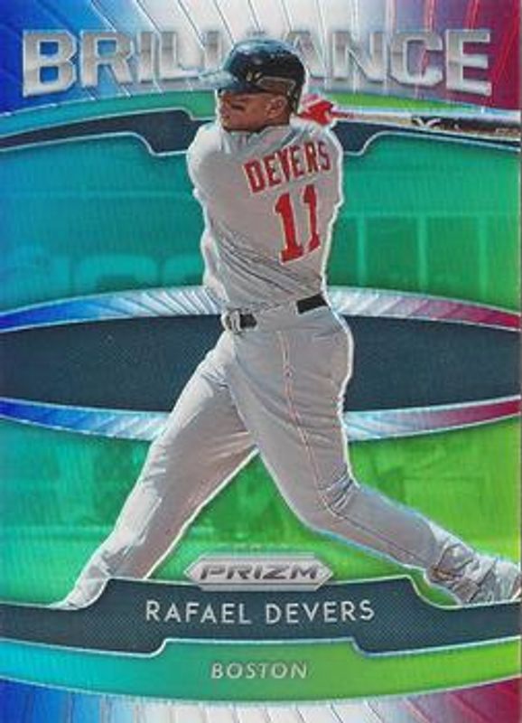 Rafael Devers 2020 Prizm #B-8 Brilliance - Red White & Blue RAW