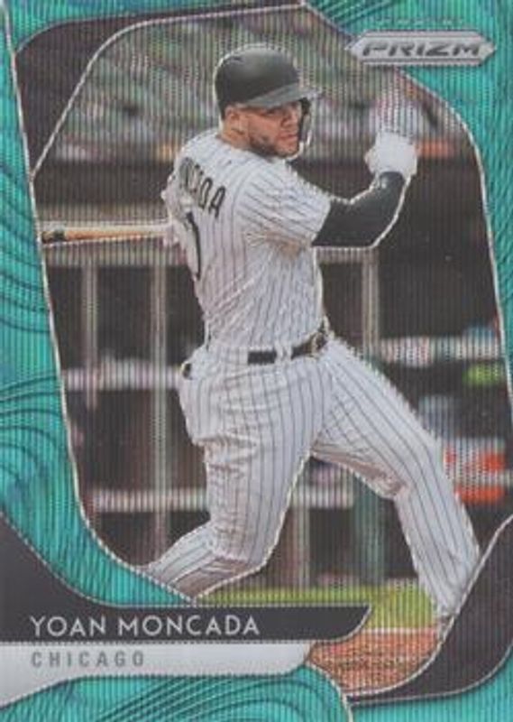 Yoan Moncada 2020 Prizm #208 Teal Wave RAW