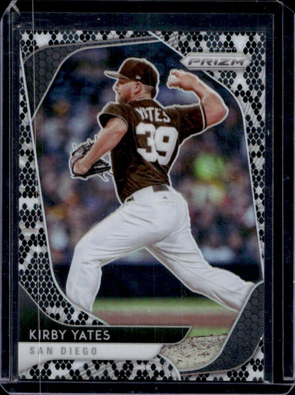 Kirby Yates 2020 Prizm #21 Snakeskin /50 RAW