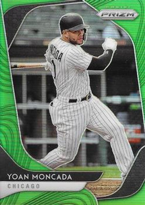 Yoan Moncada 2020 Prizm #208 Lime Green /125 RAW