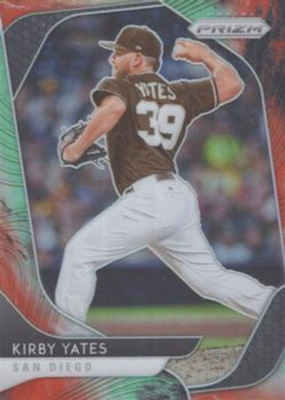 Kirby Yates 2020 Prizm #21 Cosmic Haze RAW