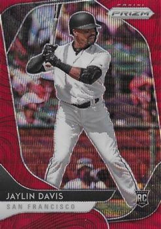 Jaylin Davis 2020 Prizm #192 Red Wave /99 Rookie RAW