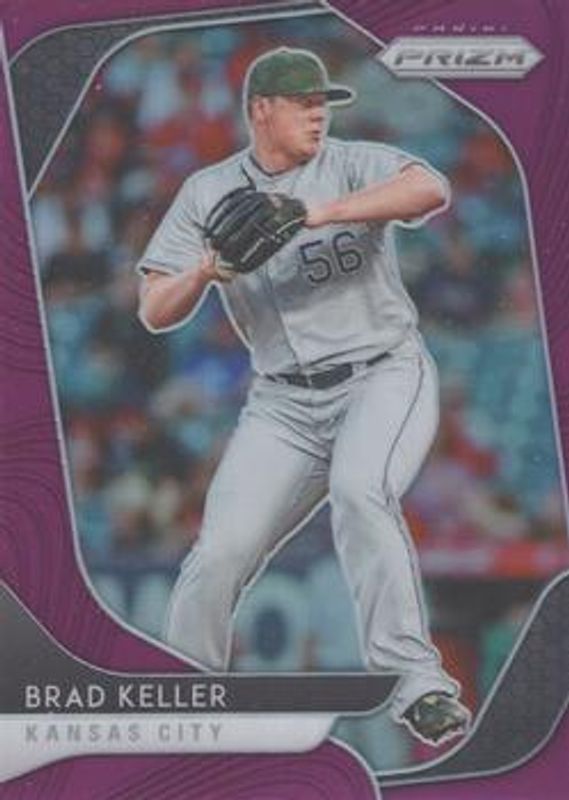 Brad Keller 2020 Prizm #74 Purple RAW