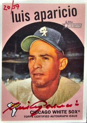 2008 Topps Heritage #ROA-LA Real One Autographs - Red Ink /59