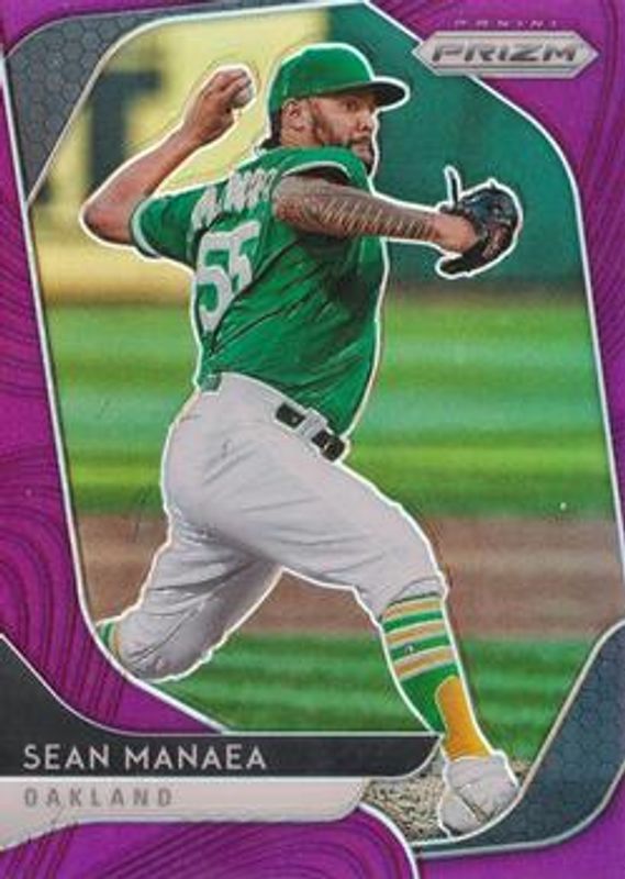 Sean Manaea 2020 Prizm #84 Purple RAW