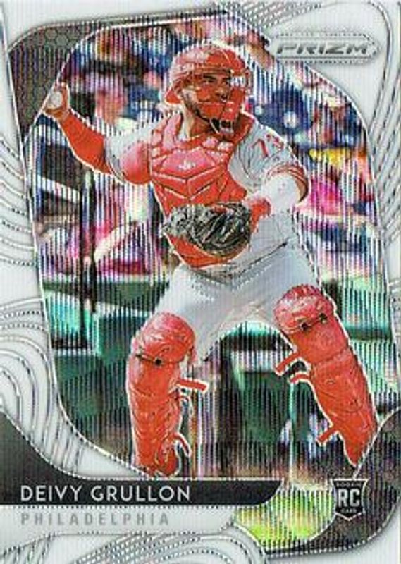 Deivy Grullon 2020 Prizm #72 White Wave Rookie RAW