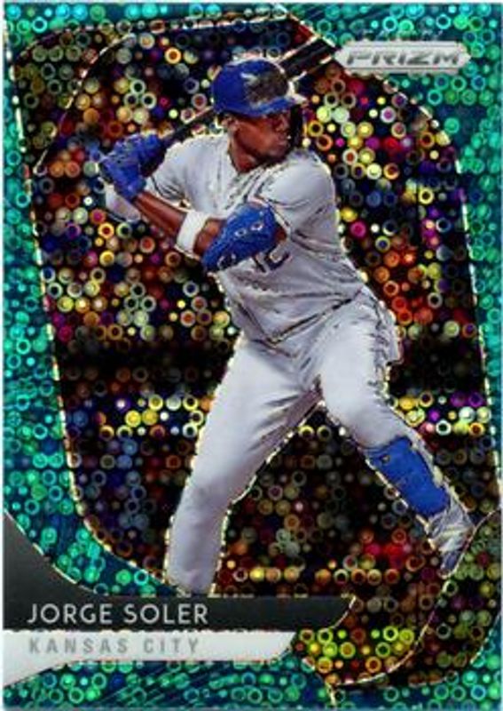 Jorge Soler 2020 Prizm #8 Teal Donut Circles /15 RAW