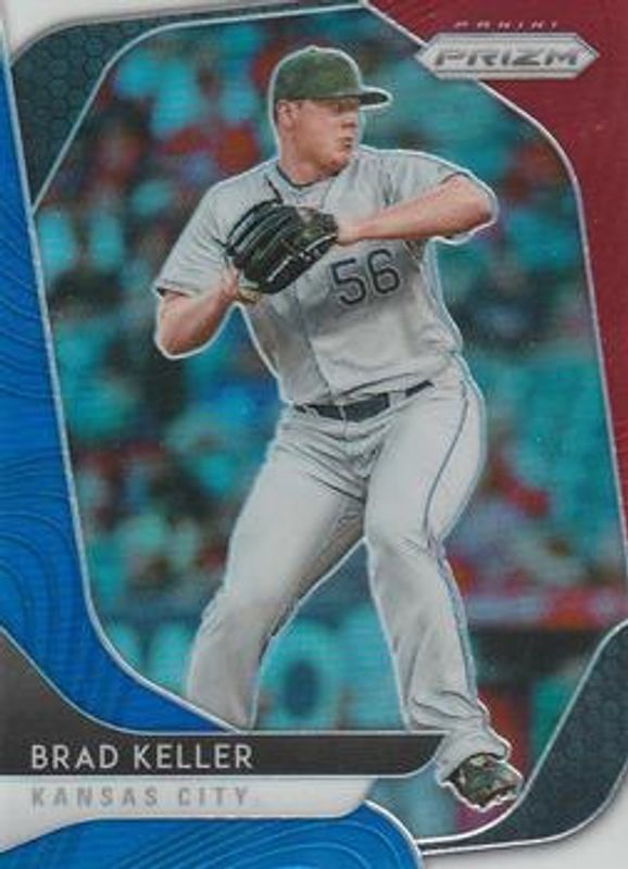 Brad Keller 2020 Prizm #74 Red White Blue RAW