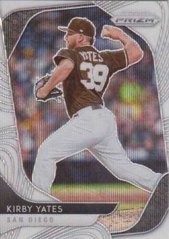 Kirby Yates 2020 Prizm #21 White Wave RAW