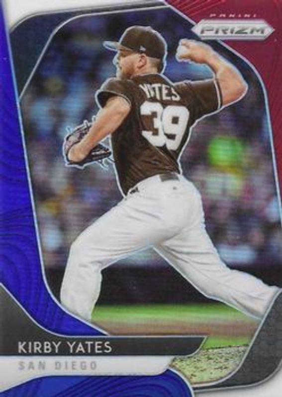 Kirby Yates 2020 Prizm #21 Red White Blue RAW
