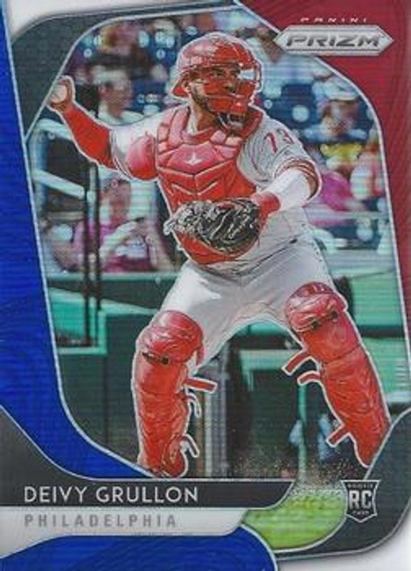 Deivy Grullon 2020 Prizm #72 Red White Blue Rookie RAW