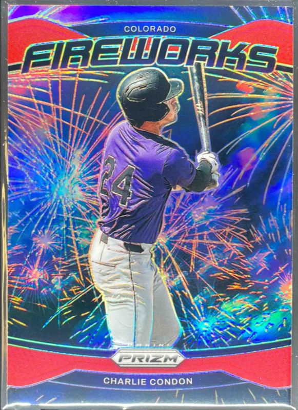 Charlie Condon 2025 Prizm #8 Fireworks - Red /199 RAW