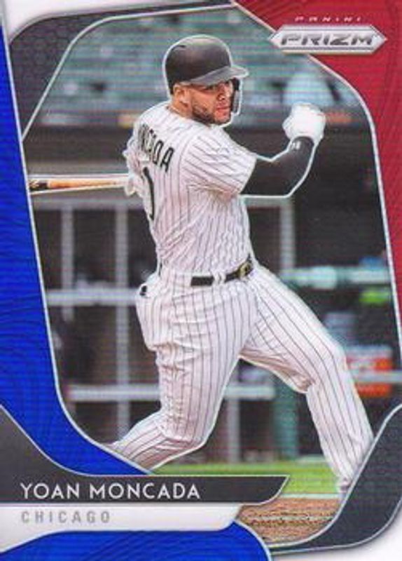 Yoan Moncada 2020 Prizm #208 Red White Blue RAW