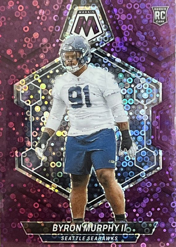 Byron Murphy II 2024 Mosaic #316 No Huddle Purple /50 Rookie RAW