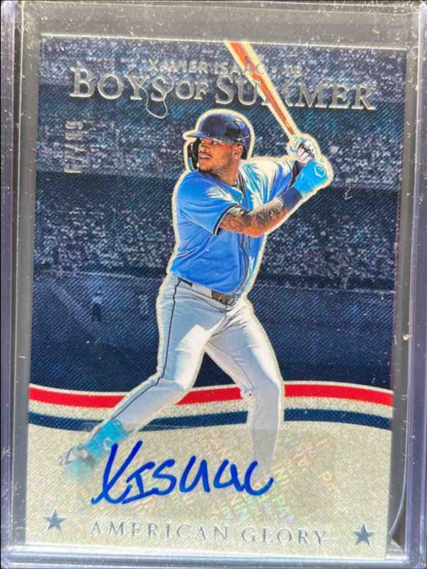 Xavier Isaac 2025 Panini Boys of Summer #AGS-XI American Glory Signatures /49 RAW
