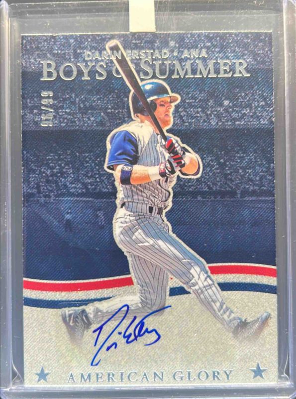 Darin Erstad 2025 Panini Boys of Summer #AGS-DE American Glory Signatures /49 RAW