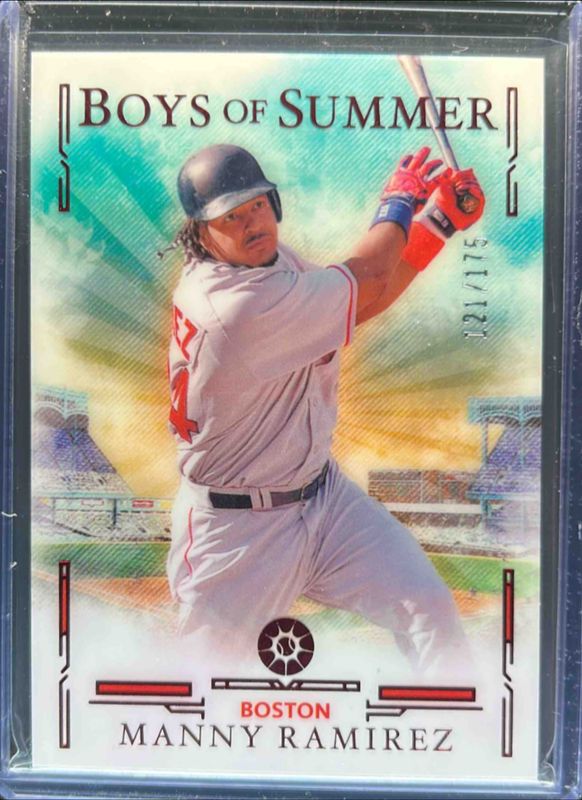 Manny Ramirez 2025 Panini Boys of Summer #57 Red /175 RAW
