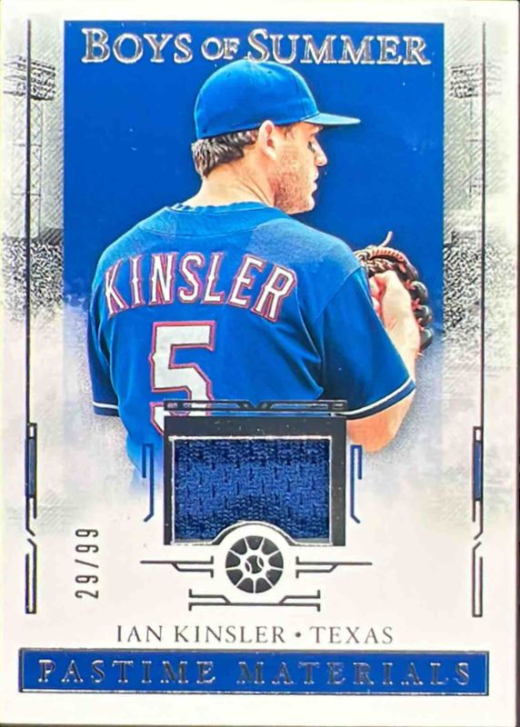 Ian Kinsler 2025 Panini Boys of Summer #PM-IK Pastime Materials /99 RAW