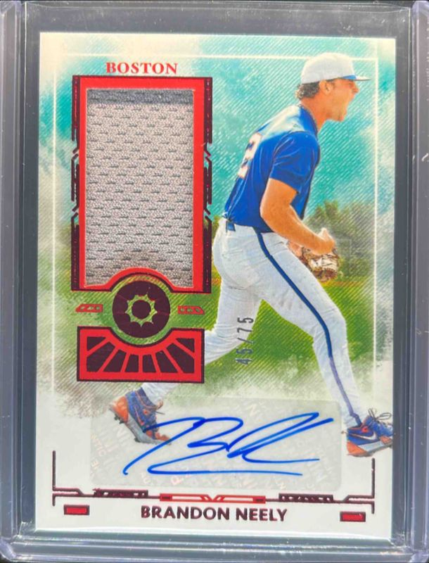 2025 Panini Boys of Summer #PM-BNL Prospect Material Signatures - Red /49