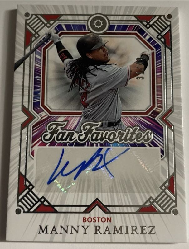 Manny Ramirez 2025 Panini Boys of Summer #15 Fan Favorites Signatures /25 RAW