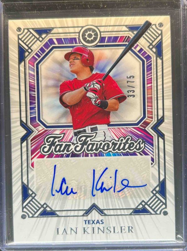 Ian Kinsler 2025 Panini Boys of Summer #23 Fan Favorites Signatures /25 RAW