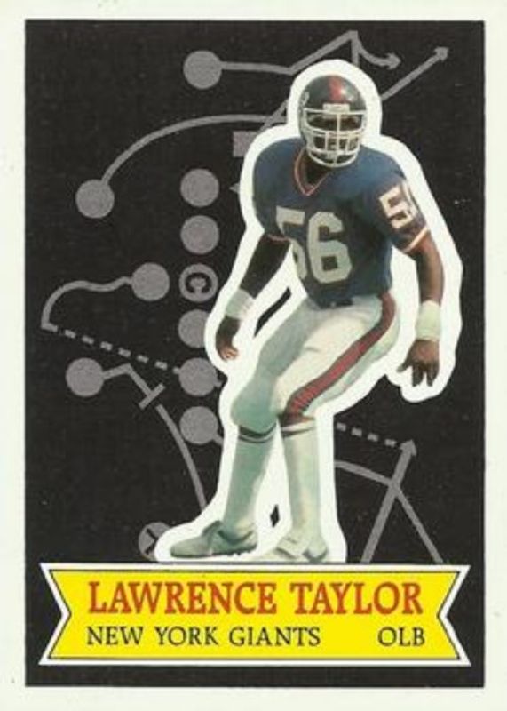 Lawrence Taylor 1984 Topps 1984 NFL Football Stars Collector's Edition (Glossy Send Ins) RAW