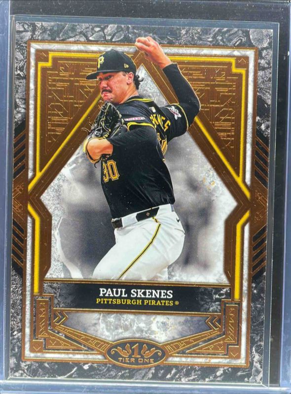 Paul Skenes 2025 Topps Tier One #55 Base Tier 2 - Bronze Foil RAW