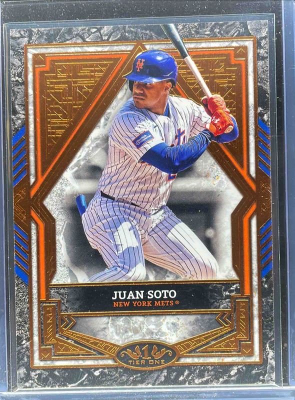 Juan Soto 2025 Topps Tier One #61 Base Tier 2 - Bronze Foil RAW