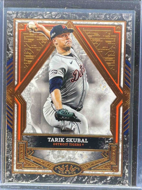 Tarik Skubal 2025 Topps Tier One #45 Base Tier 2 - Bronze Foil RAW
