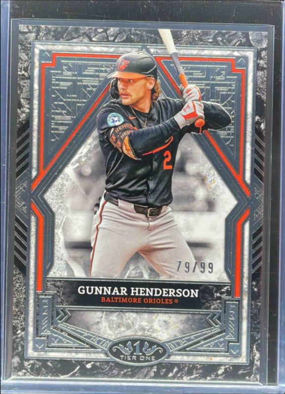 Gunnar Henderson 2025 Topps Tier One #24 Base Tier 2 - Silver Foil /99 RAW