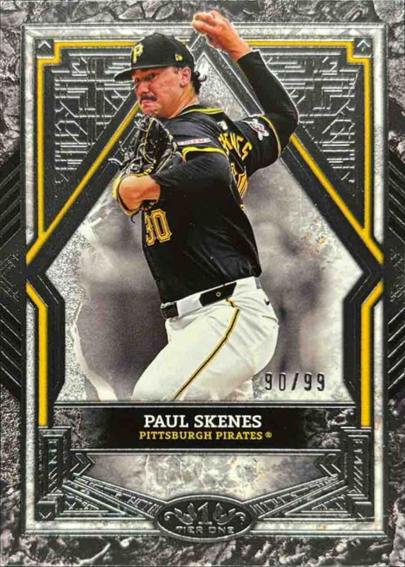 Paul Skenes 2025 Topps Tier One #55 Base Tier 2 - Silver Foil /99 RAW