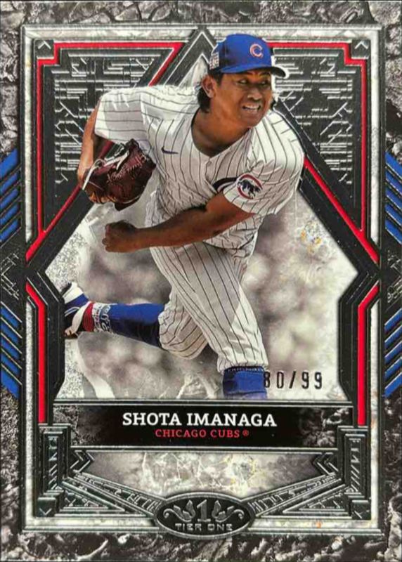 Shota Imanaga 2025 Topps Tier One #57 Base Tier 2 - Silver Foil /99 RAW
