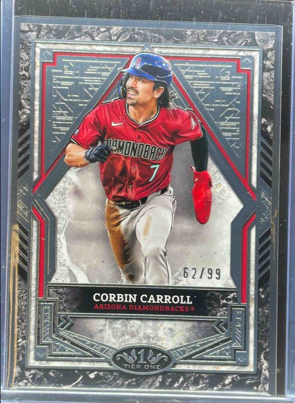 2025 Topps Tier One コービンキャロル 直筆サインカード Corbin Carroll 2025 Topps Tier One #28 Base Tier 2 - Silver Foil