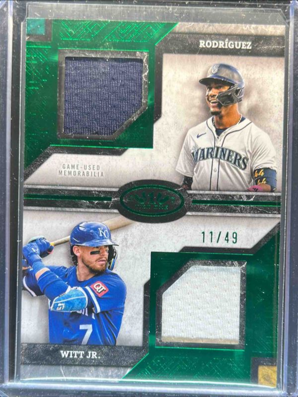 2025 Topps Tier One #DPR-RW Dual Player Relics - Green /40