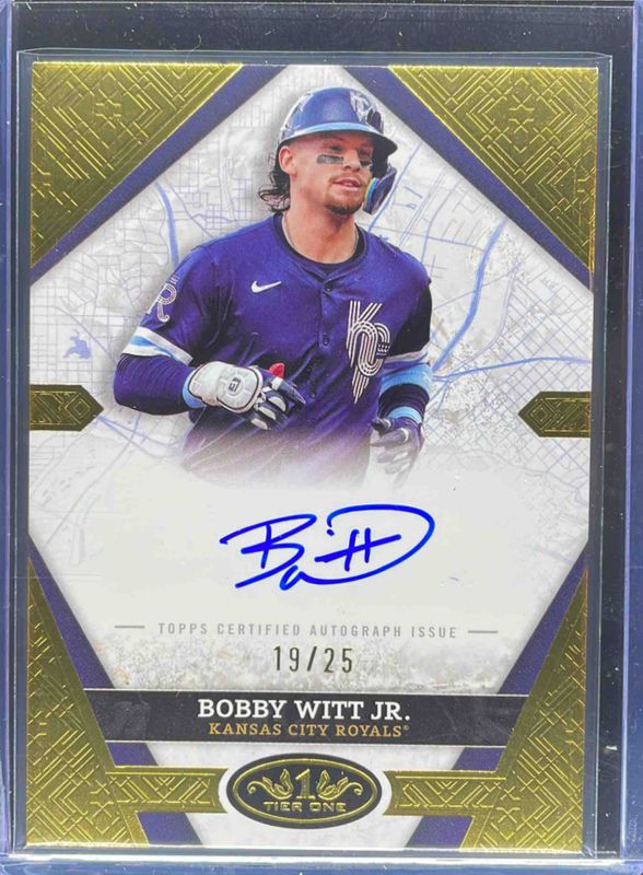 Bobby Witt 2025 Topps Tier One #CCS-BW City Connect Signatures RAW