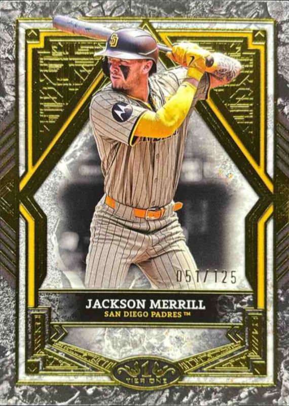 Jackson Merrill 2025 Topps Tier One #42 Base Tier 2 /125 RAW