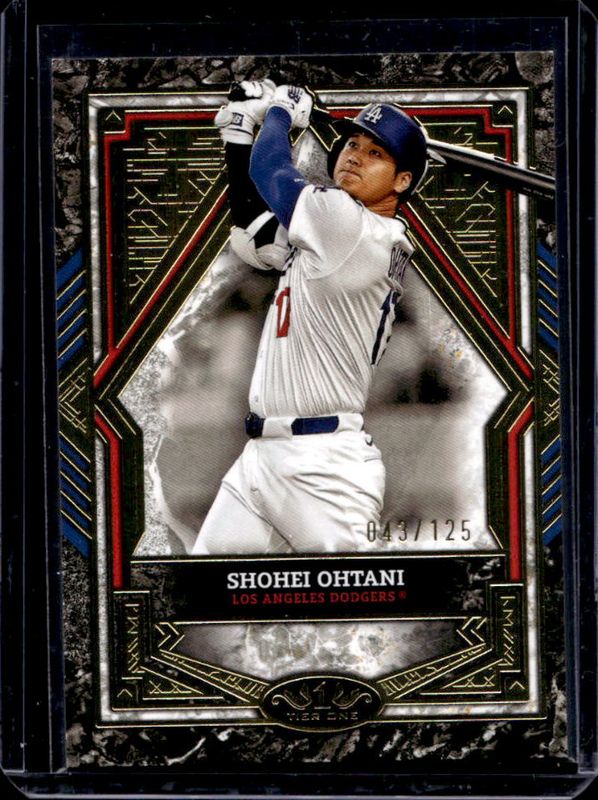 Shohei Ohtani 2025 Topps Tier One #23 Base Tier 2 /125 RAW