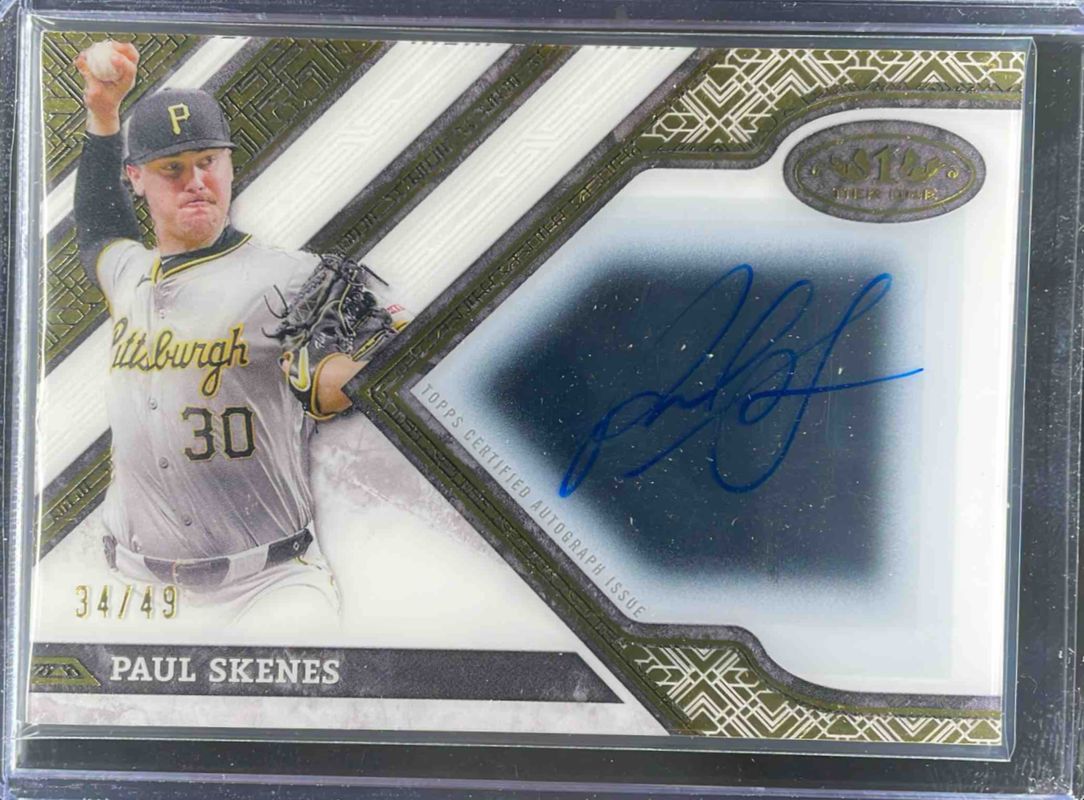 Paul Skenes 2025 Topps Tier One #CPA-PS Clearly Perfect Autographs RAW
