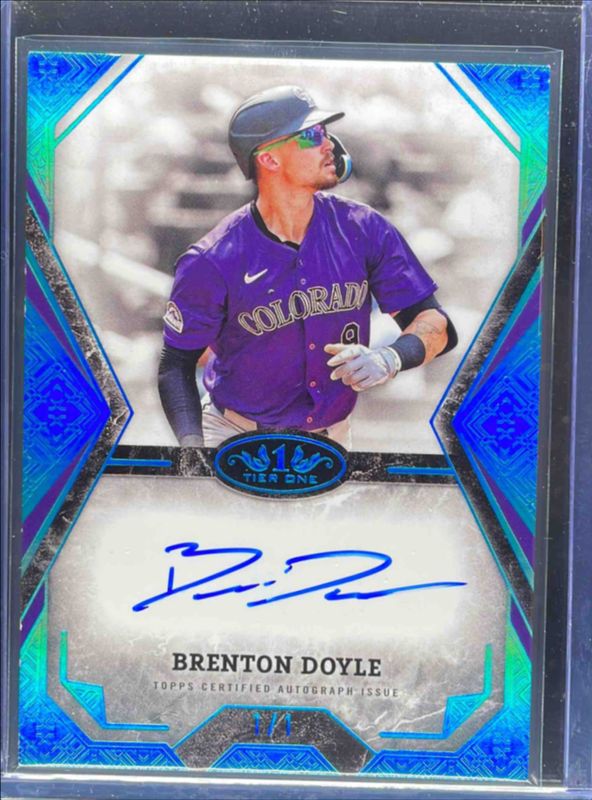 2025 Topps Tier One #TOTA-BD Tier One Talent Autographs - Holo Platinum Blue Foil /1