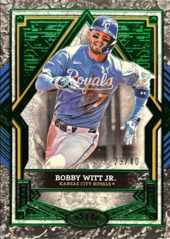 Bobby Witt 2025 Topps Tier One #58 Base Tier 2 - Green Foil /40 RAW