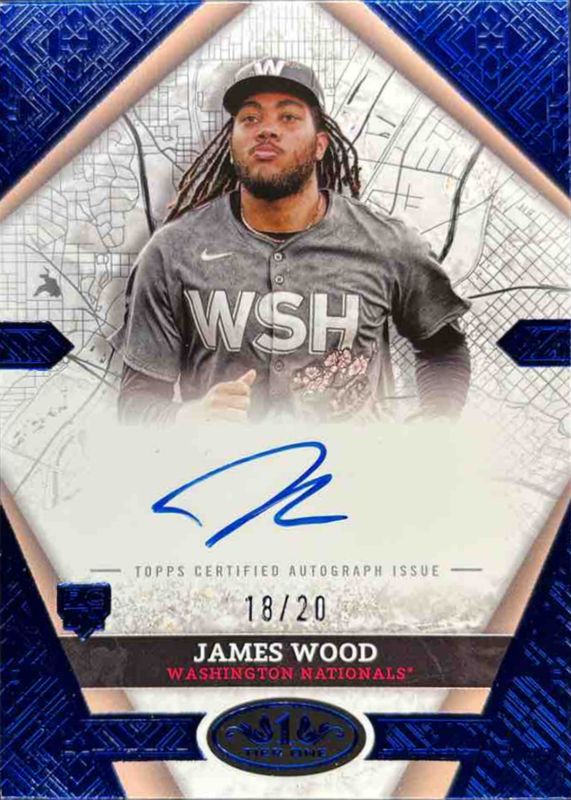 James Wood 2025 Topps Tier One #CCS-JW City Connect Signatures 