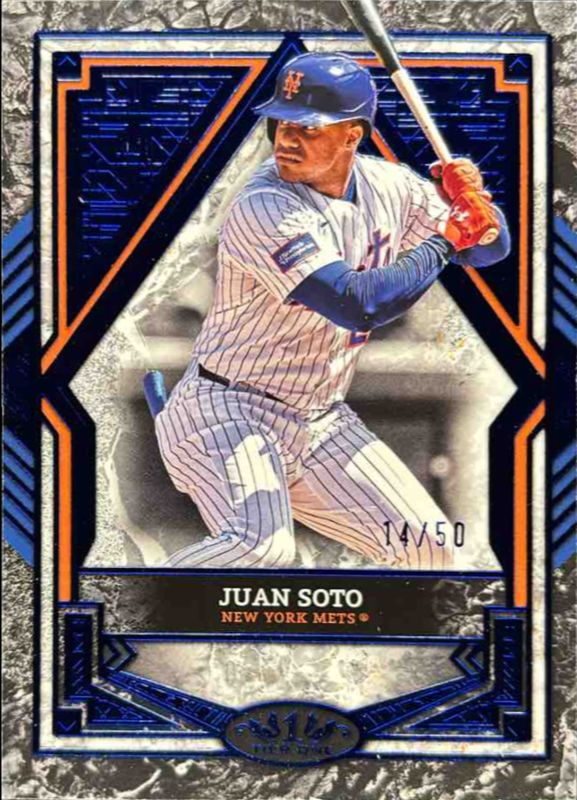 Juan Soto 2025 Topps Tier One #61 Base Tier 2 - Blue Foil /50 RAW