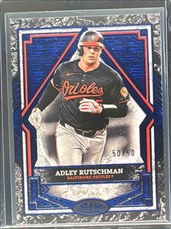 Adley Rutschman 2025 Topps Tier One #44 Base Tier 2 - Blue Foil /50 RAW