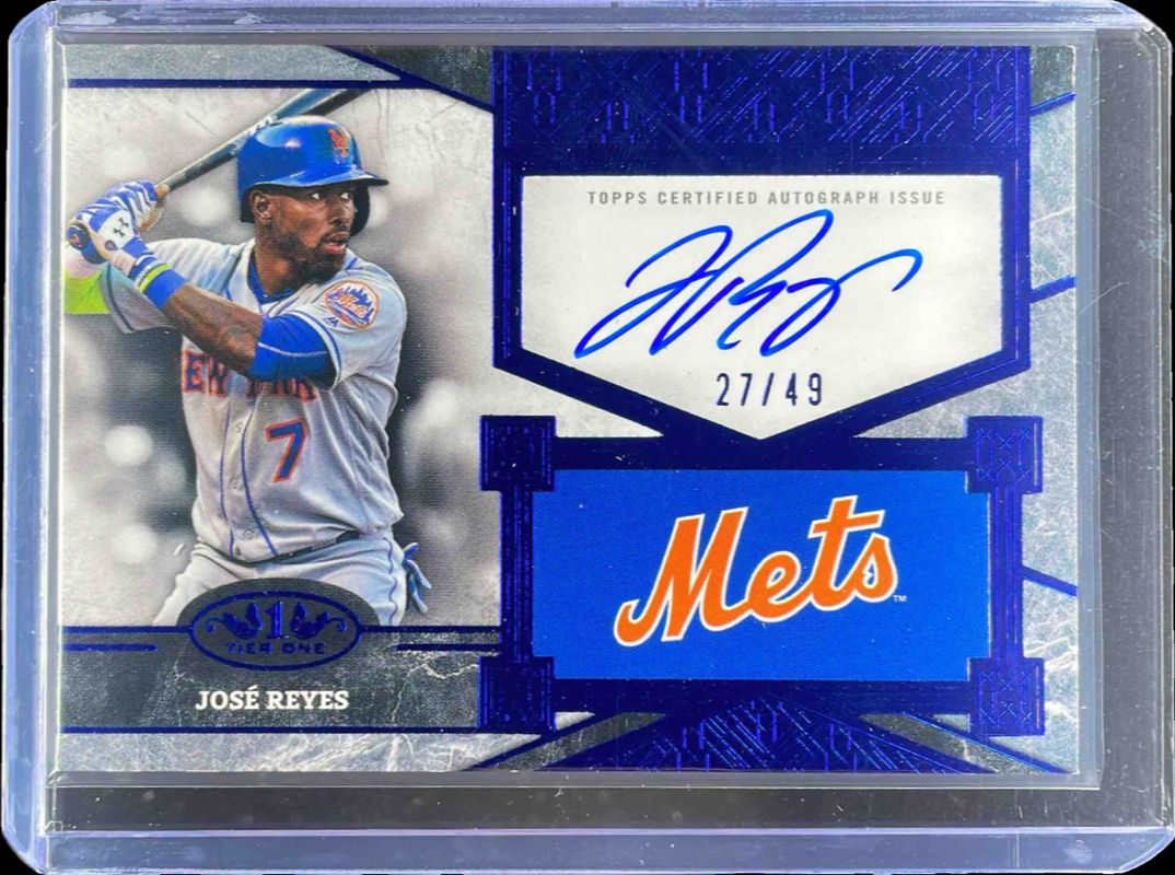 2025 Topps Tier One #TSS-JR Top Shelf Signatures - Blue Foil /35