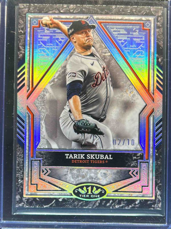 Tarik Skubal 2025 Topps Tier One #45 Base Tier 2 - Holo Silver Foil /10 RAW