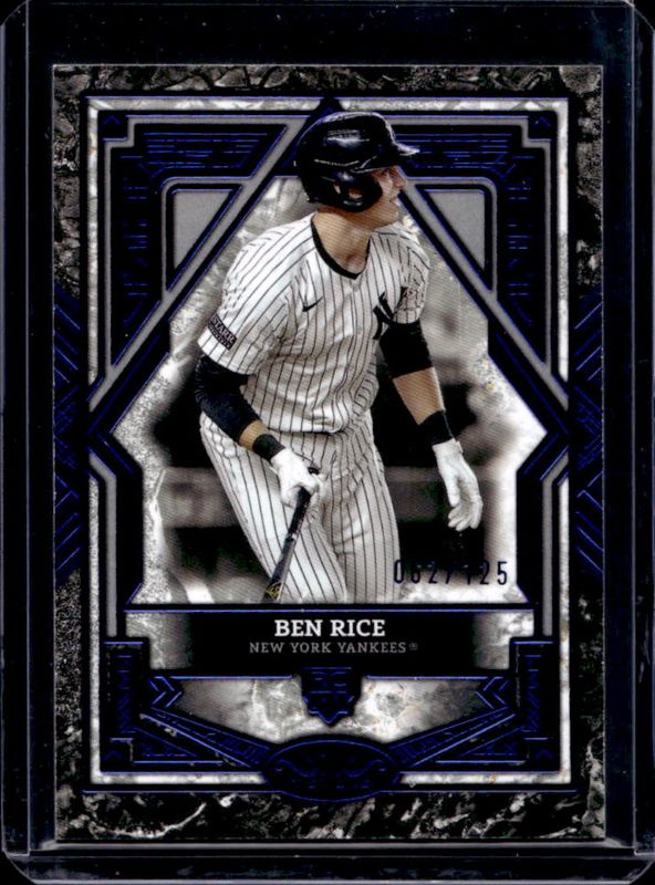 Ben Rice 2025 Topps Tier One #77 Base Tier 3 - Blue Foil /125 Price ...