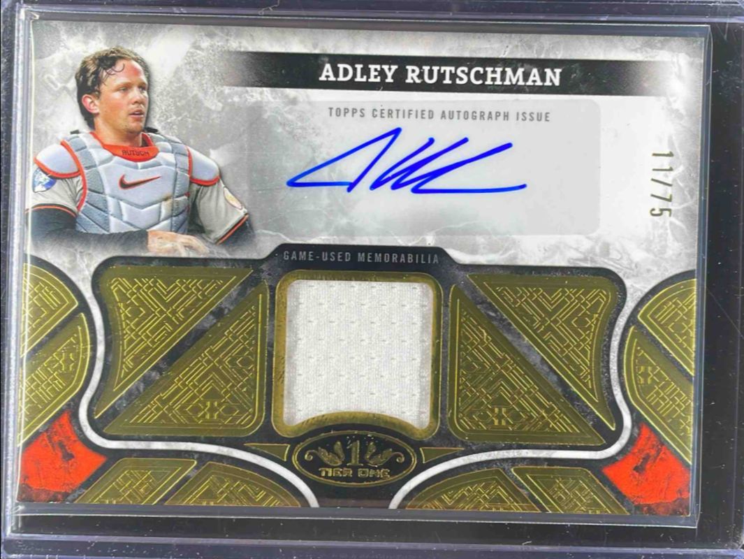 Adley Rutschman 2025 Topps Tier One #AT1R-ARU Autographed Tier One Relics /99 RAW