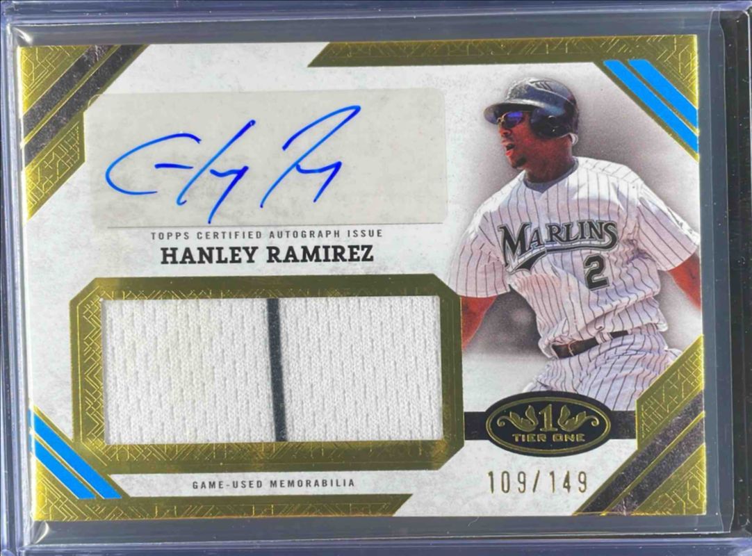 2025 Topps Tier One #AJR-HR Autographed Tier One Jumbo Relics /49