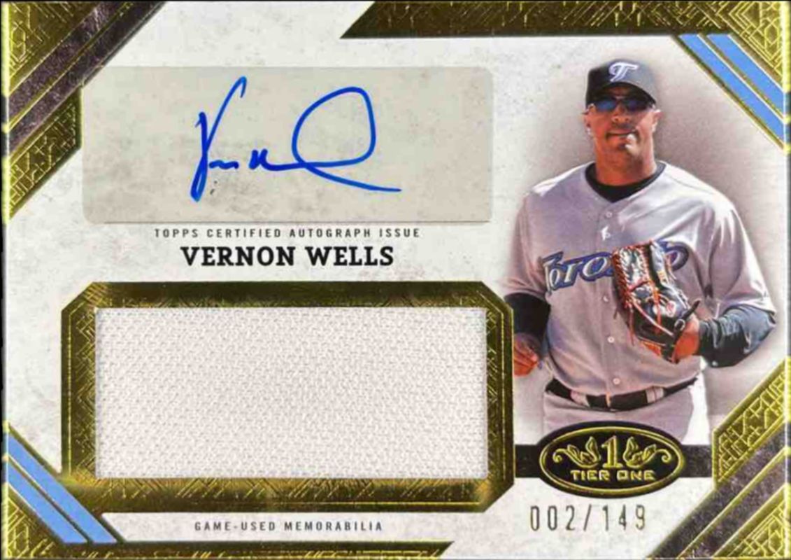 2025 Topps Tier One #AJR-VW Autographed Tier One Jumbo Relics /49