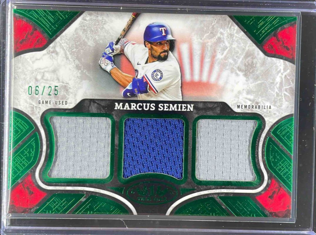 Marcus Semien 2025 Topps Tier One #T1R-MS Tier One Relics - Triple /40 RAW